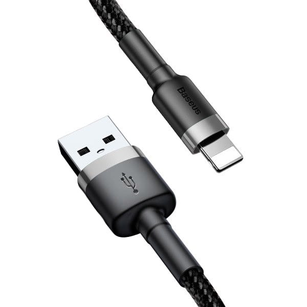 Baseus Cafule Kabel USB Für iP 2A 3m - Grau Schwarz (CALKLF-RG1)