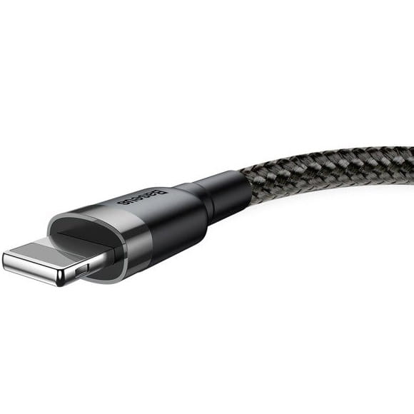 Baseus Cafule Kabel USB Für iP 2A 3m - Grau Schwarz (CALKLF-RG1)