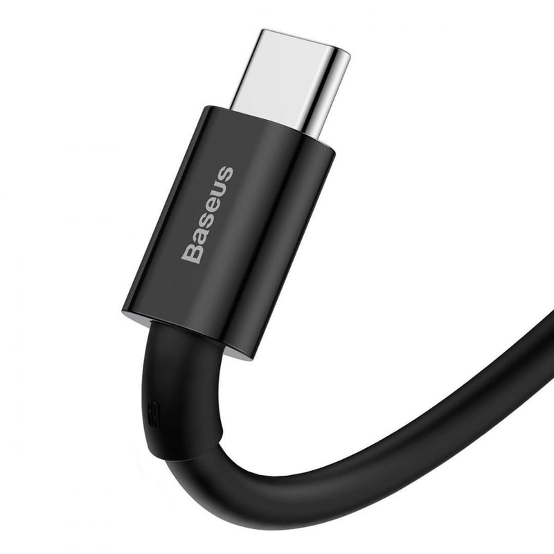 Baseus Superior Series Schnellladekabel Datenkabel USB zu Typ-C 66W 1m - Schwarz (CATYS-01)