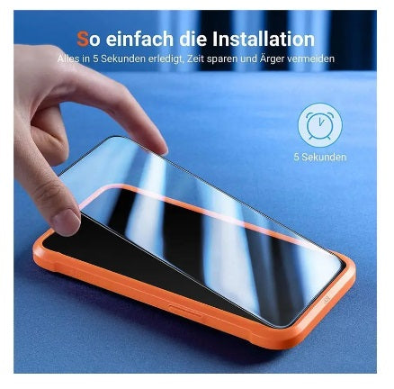 Torras GlassGo Displayschutzfolie für iPhone 14, iPhone 13, iPhone 13 Pro (1 Stück) - Transparent