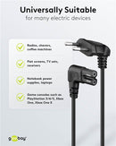 Goobay CEE 7/16 auf C7 Stromkabel, 2m - Schwarz