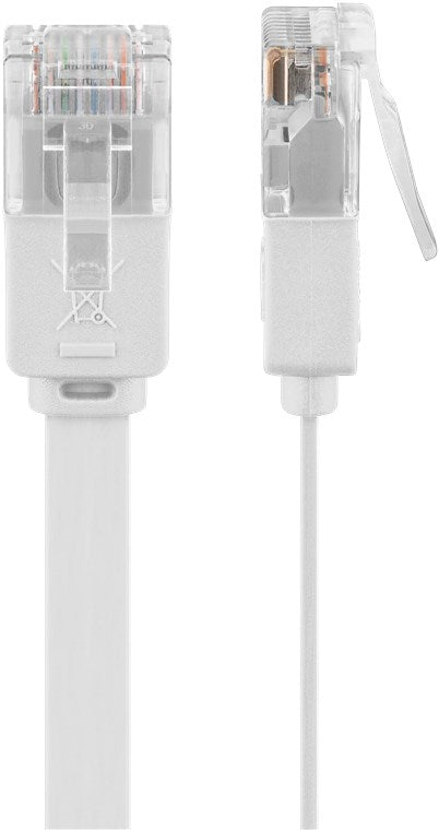 Goobay Netzwerkkabel U/UTP CAT6, 5m - Weiß