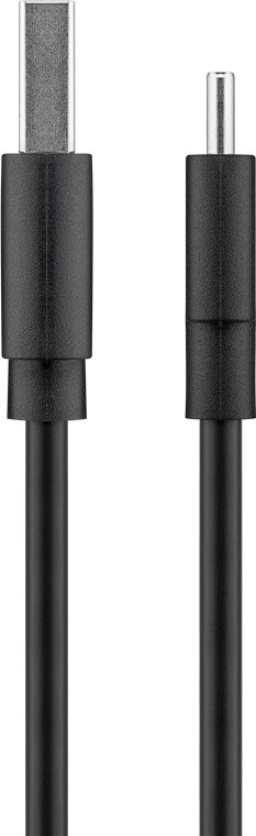 Goobay USB-A-auf-USB-C-Kabel 1 m, USB 2.0 – Schwarz