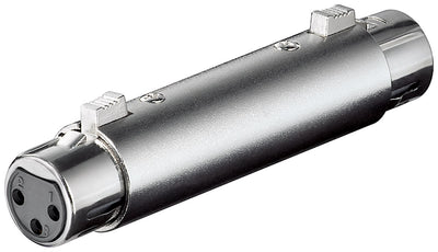 Goobay XLR-Adapter Buchse auf Buchse - Silber