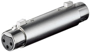 Goobay XLR-Adapter Buchse auf Buchse - Silber