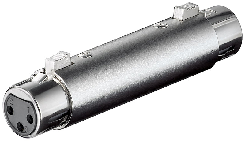 Goobay XLR-Adapter Buchse auf Buchse - Silber
