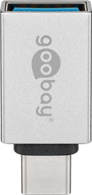 Goobay USB-A – USB-C, 3,20 cm – Silber