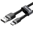 Baseus Cafule Kabel USB für Typ-C 2A 2m Grau+Schwarz