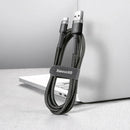 Baseus Cafule Kabel USB für Typ-C 2A 2m Grau+Schwarz