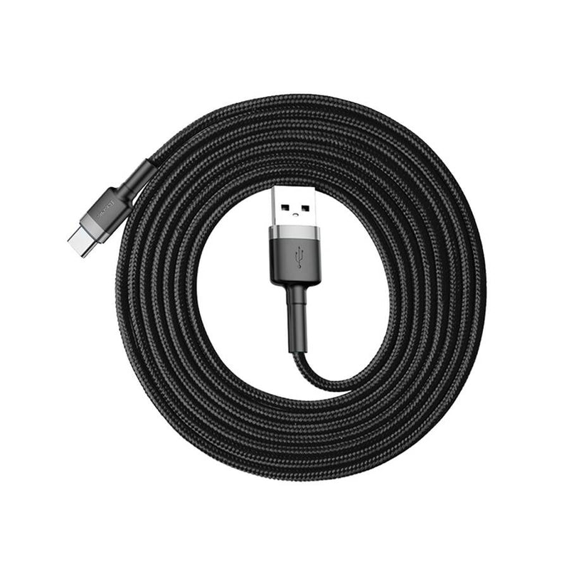 Baseus Cafule Kabel USB für Typ-C 2A 2m Grau+Schwarz