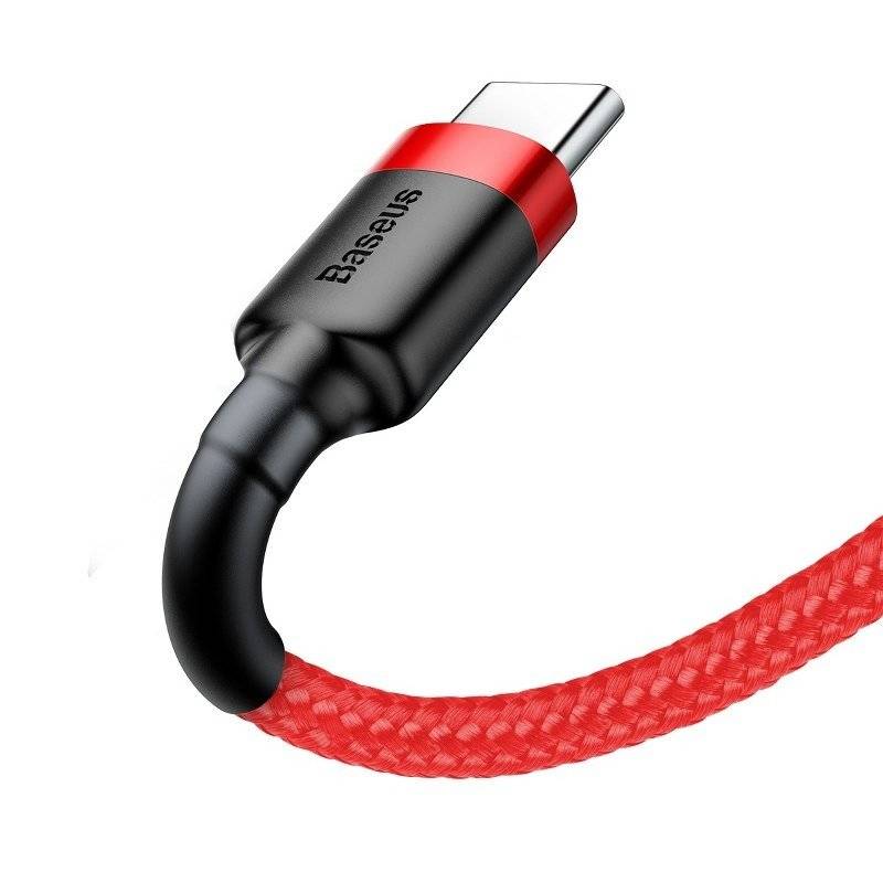 Baseus Kabel USB für Typ-C 3A 0,5 m Rot+Rot