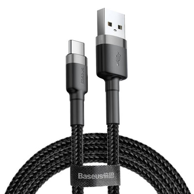 Baseus Cafule Kabel USB für Typ-C 2A 2m Grau+Schwarz