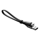 Baseus Nimble Flachkabel USB/USB-C-Kabel mit Halter 2A 0,23M schwarz (CATMBJ-01)