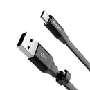 Baseus Nimble Flachkabel USB/USB-C-Kabel mit Halter 2A 0,23M schwarz (CATMBJ-01)