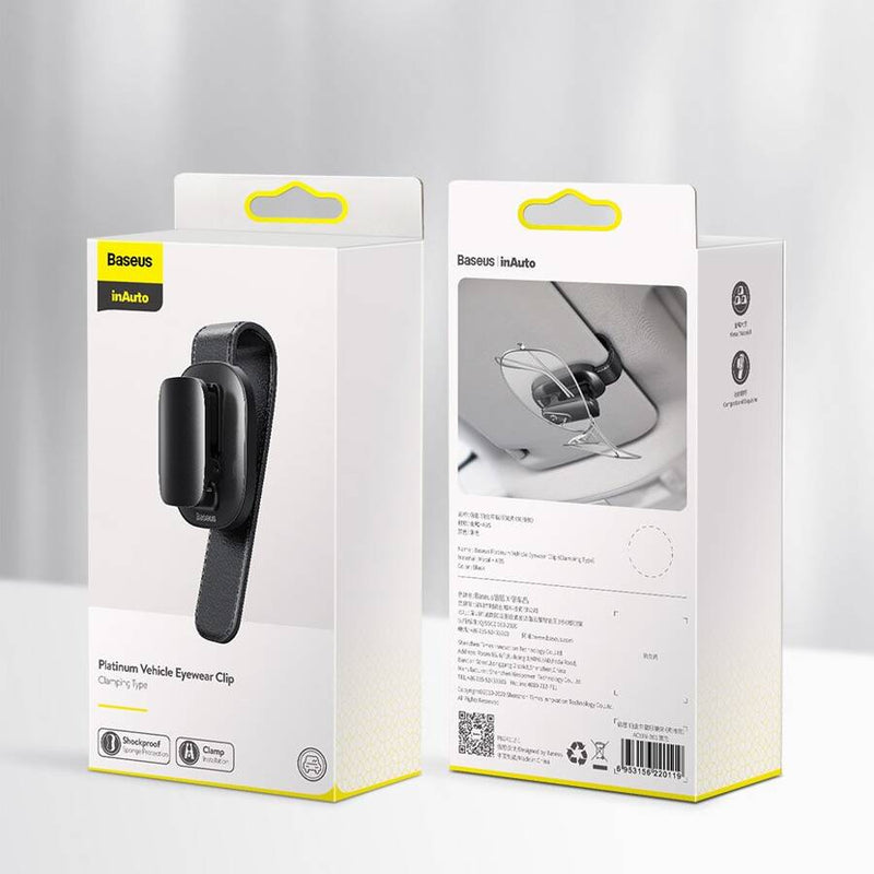 Baseus Platinum Fahrzeugbrillen-Clip-Klemmtyp – Schwarz