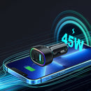 45W 4-Port-Autoladegerät - Schwarz (JR-CL09)