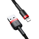 Baseus Kabel USB für iP 1,5 A 2 m Rot + Schwarz