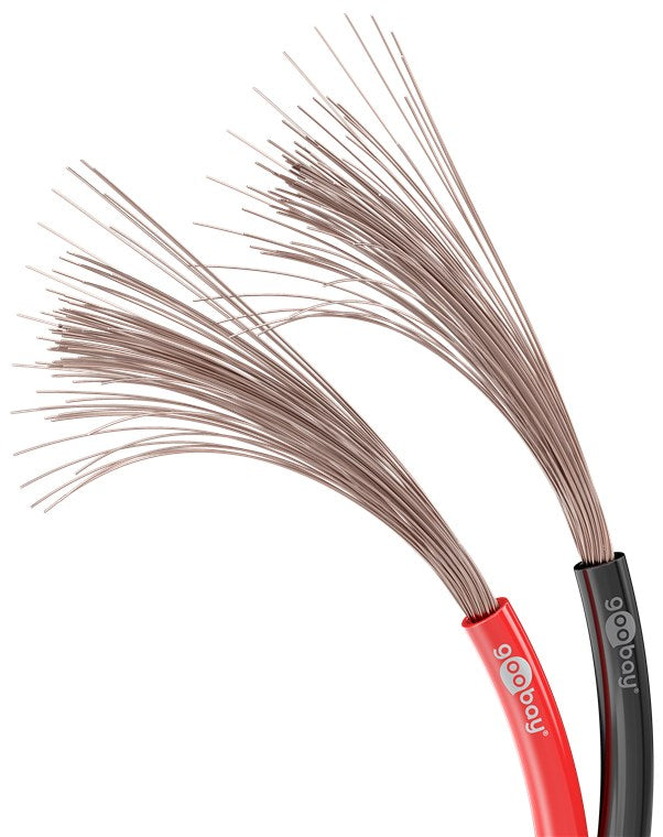 Goobay Zwillingslitze, 10m, 0,50mm² - Schwarz