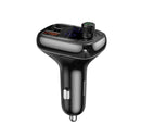 Baseus T-förmiger S-13 Bluetooth MP3 Auto-Adapter – Schnelllade-Edition (CCMT000101) - Schwarz