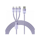 Baseus 3-in-1 USB-Kabel 1,2 m USB 3.2 Gen 1 Weiß (CAXS000002)