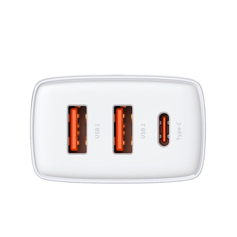 Baseus Compact Quick Charger 2U+C 30W EU Weiss (CCXJ-E02)