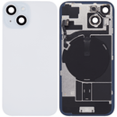 Back Glass + W/Small Component Vormontiert für iPhone 15 (Blau)