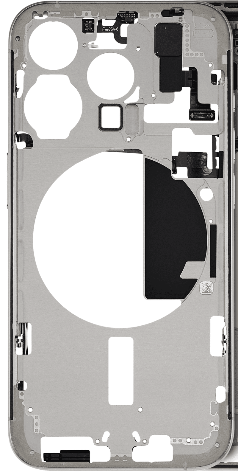 Mittlerer Frame für iPhone 15 Pro Max (Natur Titan)