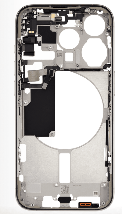Mittlerer Frame für iPhone 15 Pro Max (Weiß Titan)