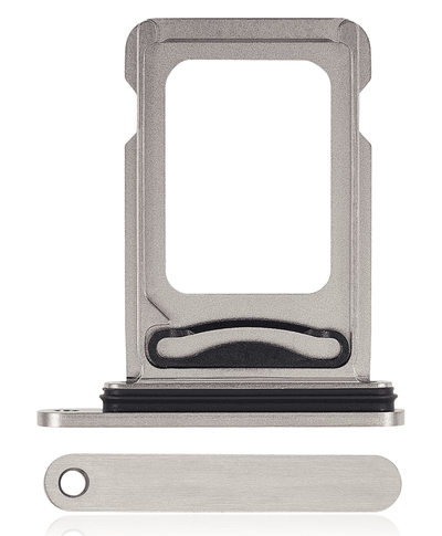 Single SIM Kartenleser Flex Kabel für 15 Pro / 15 Pro Max (Weißes Titan)
