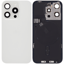 Back Glass + W/Small Component Vormontiert für iPhone 15 Pro Max (Weiß Titan)