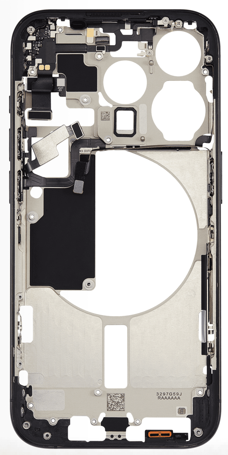 Mittlerer Frame für iPhone 15 Pro Max (Schwarz Titan)