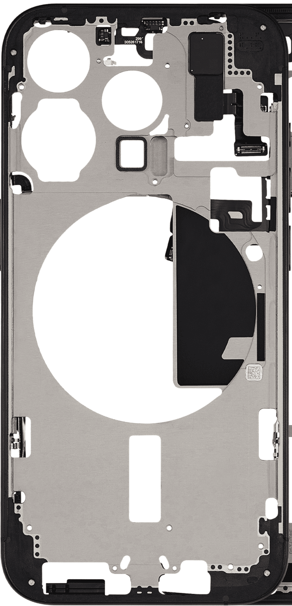 Mittlerer Frame für iPhone 15 Pro (Schwarz Titan)