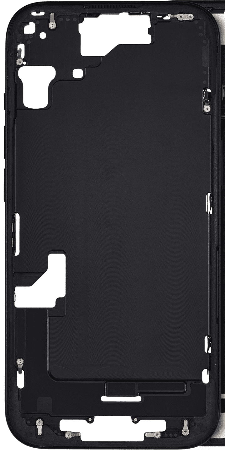 Mittlerer Frame für iPhone 15 Plus (Schwarz)