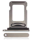 Single SIM Kartenleser Flex Kabel für 15 Pro / 15 Pro Max (Schwarz Titan)