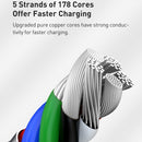 Baseus Cafule Metall-Lightning-Kabel PD20W 25 cm – Schwarz