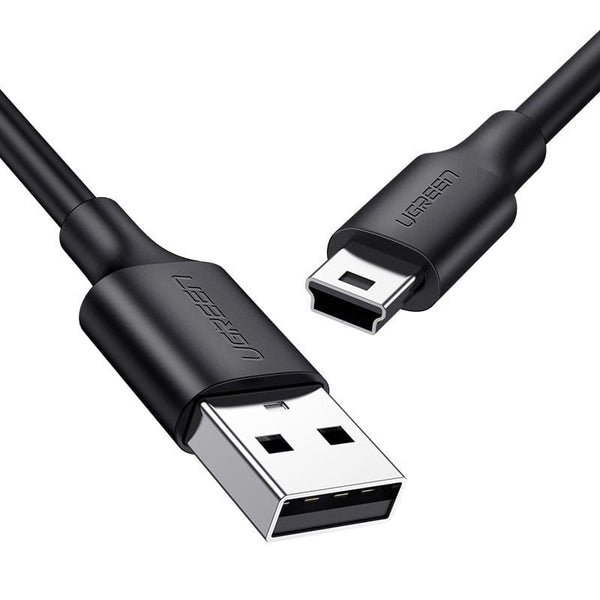 UGREEN 5-Pin vergoldetes USB Kabel - mini USB 0.5m - Schwarz