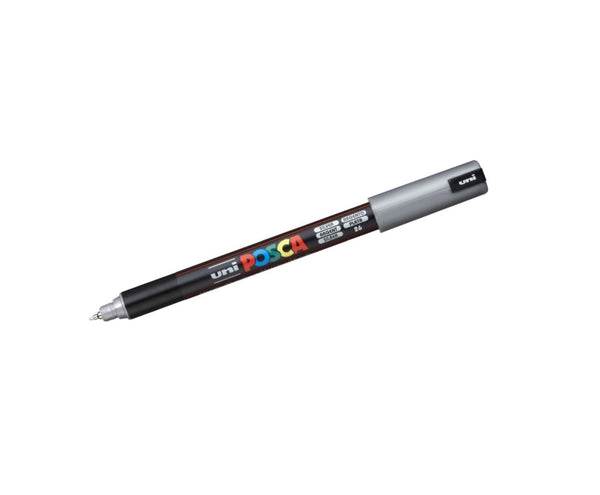 Posca PC-1MR Fineliner, 0,70 mm, (1 Stück) – Silber