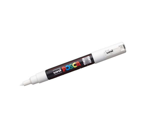 Posca Marker PC-1M mit runder Spitze, 0,70 mm, (1 Stück) – Weiß