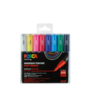 Posca Marker Set PC-1MC Extra Fein 0,7–1,3 mm (8 Stück) – Mehrfarbig