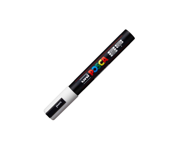 Posca Marker PC-5M mit runder Spitze, 2,50 mm, (1 Stück) – Weiß