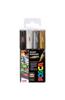 Posca Marker PC-1M Rundspitze (4 Stück) – Mehrfarbig