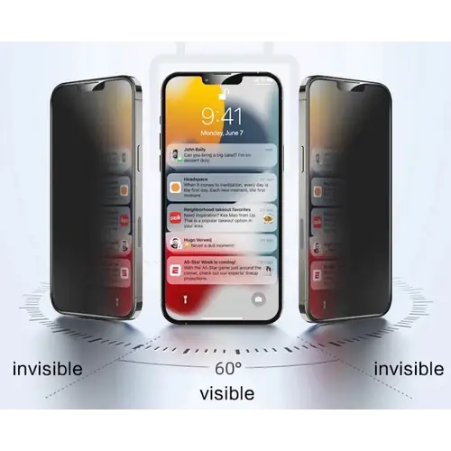 Privacy Tempered Glass / Panzer Glas für iPhone 15 Plus