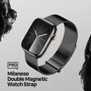 Dux Ducis Milanese Pro Armband 45 mm, 49 mm, 44 mm, 42 mm, Edelstahl, Apple Watch SE (2022/2023), Apple Watch SE, Apple Watch Ultra - Schwarz