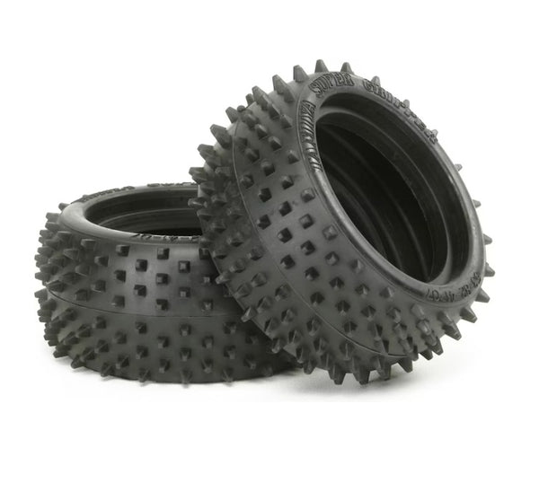 Tamiya RC-Auto Teile 6029 Offroad-Reifen, Vierkant-Stift-Design, 2er-Set ×2