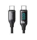 Usams U78 Type-C auf Type-C PD 100W PD Schnelllade- & Datenkabel 3m (SJ559USB01) - Schwarz