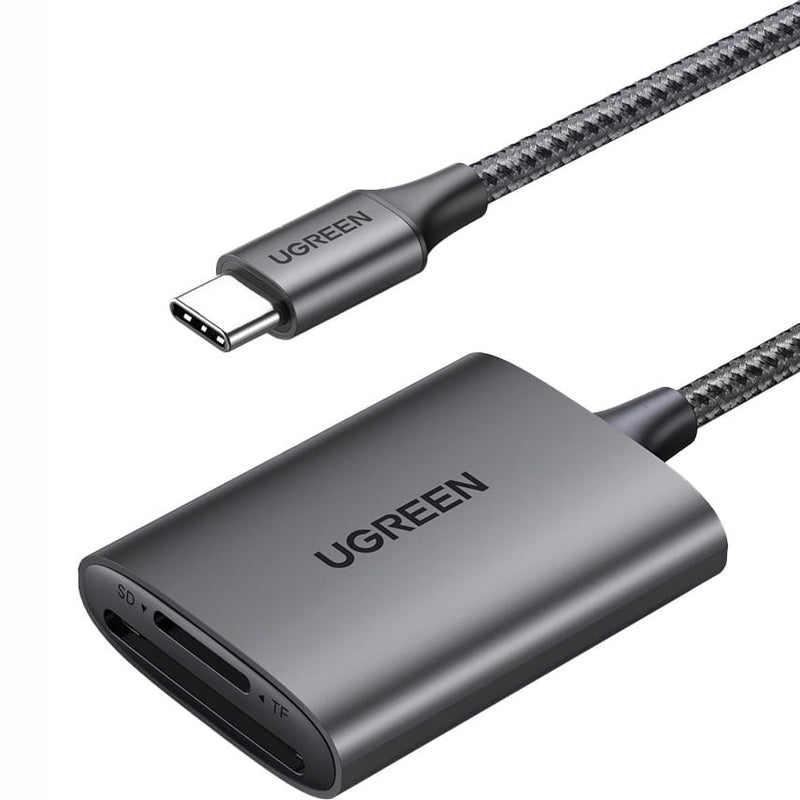 UGREEN USB C 5Gb/s SD/TF Kartenleser - Grau