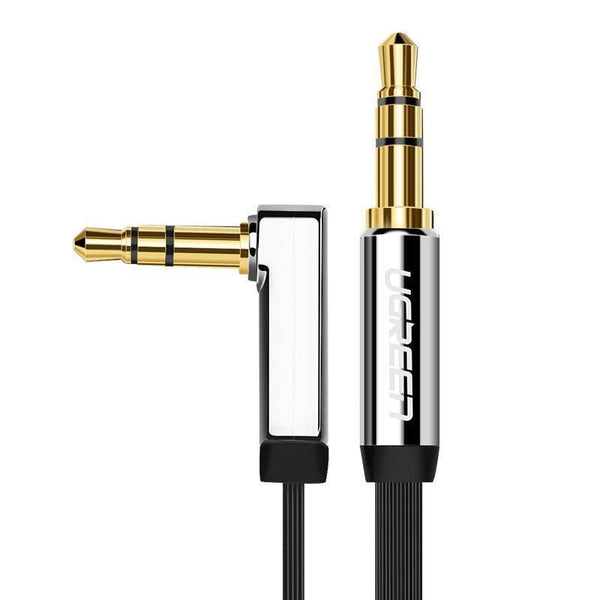 UGREEN Flachkabel AUX Audiokabel 3.5 mm Mini-Klinke 1m - Silber