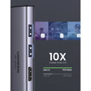 UGREEN USB-C-Multifunktionsadapter mit PD-Aufladung – Silber