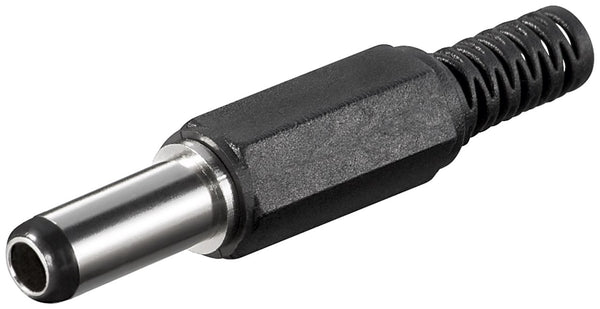 Goobay DC-Stecker mit Knickschutz (Bohrung 2.5 mm x 5.5 mm )