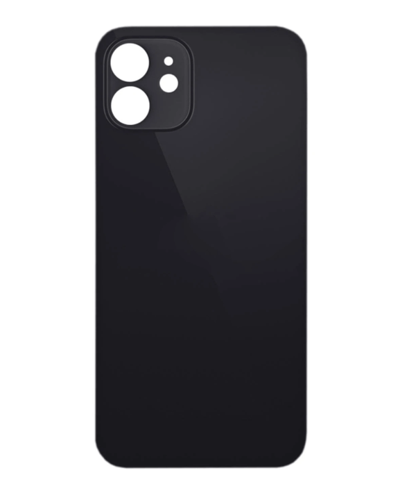 Cover posteriore / conchiglia posteriore con parti piccole preassemblate compatibili per iPhone 12 mini (Nero)
